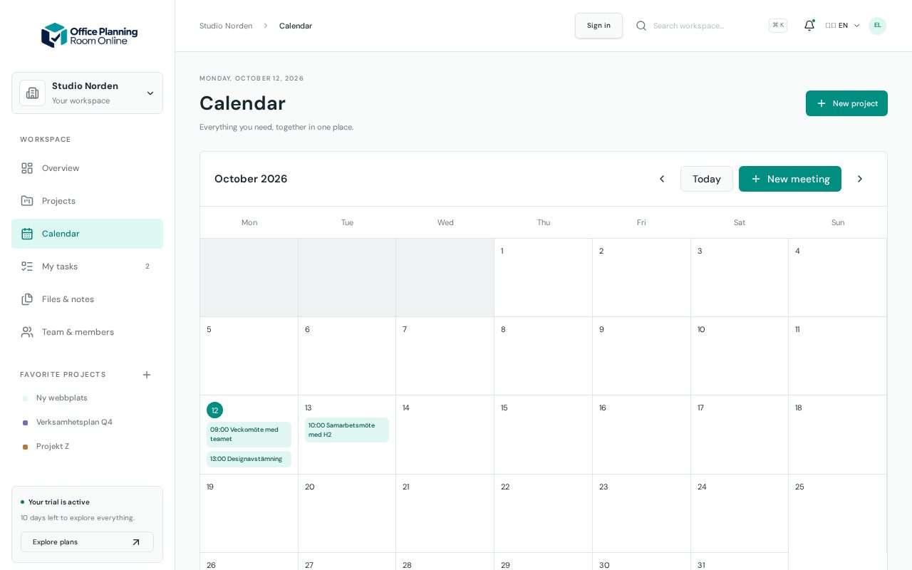 Calendario