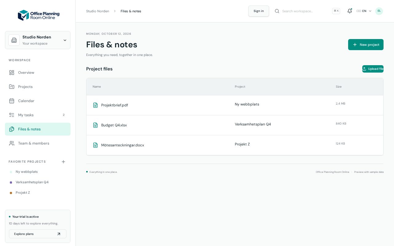 Archivos y notas