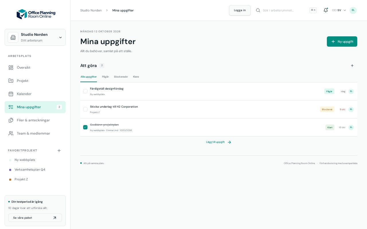Tasks